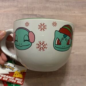 Pokemon Ceramic Christmas Mug 24oz NWT